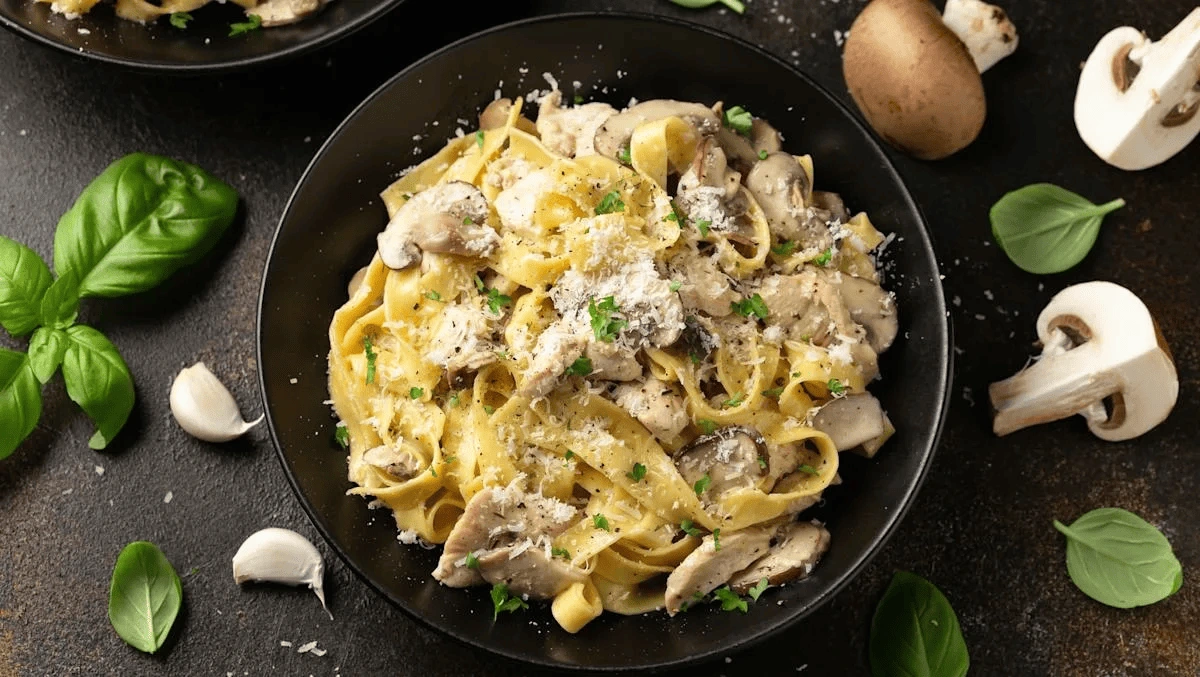 Тальятелле с грибами — фото